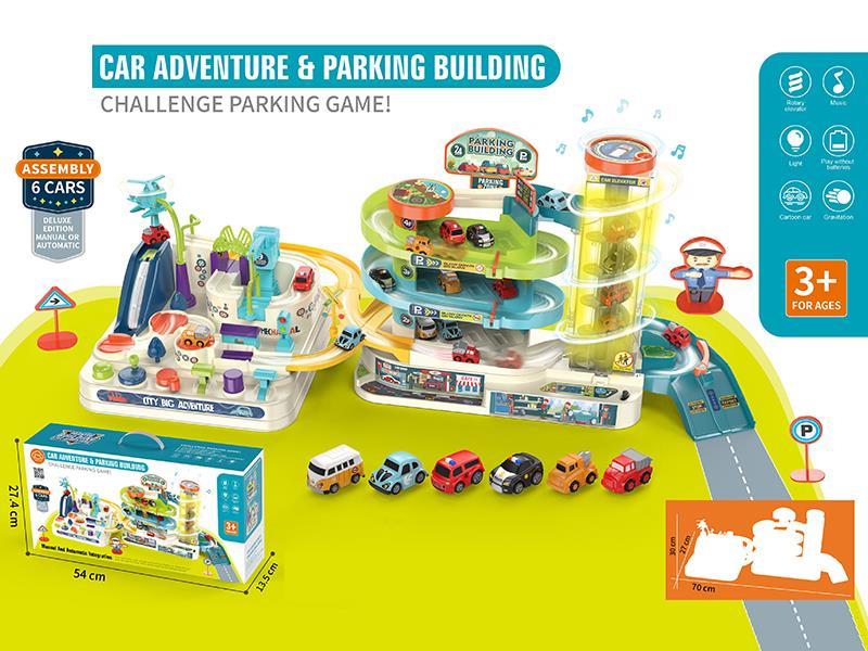2 In 1 City Big Adventure Parking Building Combination