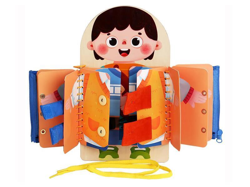 Wooden Girl Multi-Layer Busy Board