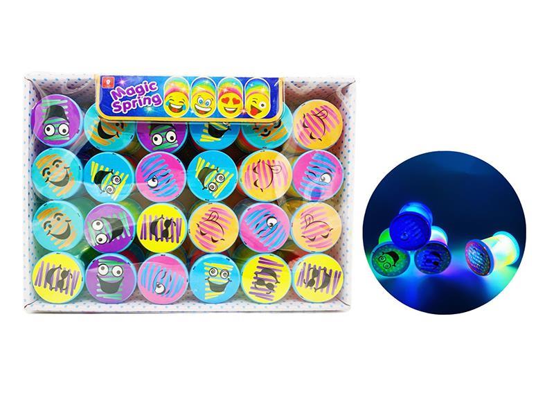 Expression Face  Rainbow Spring With Light 24pcs