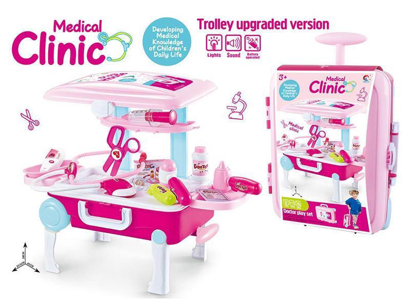 Trolley Case Doctor Play Set With IC And Light