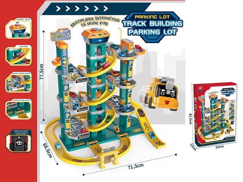 Track Building Parking Lot