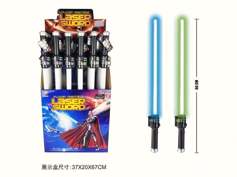 Space Sword With Light And IC 24pcs