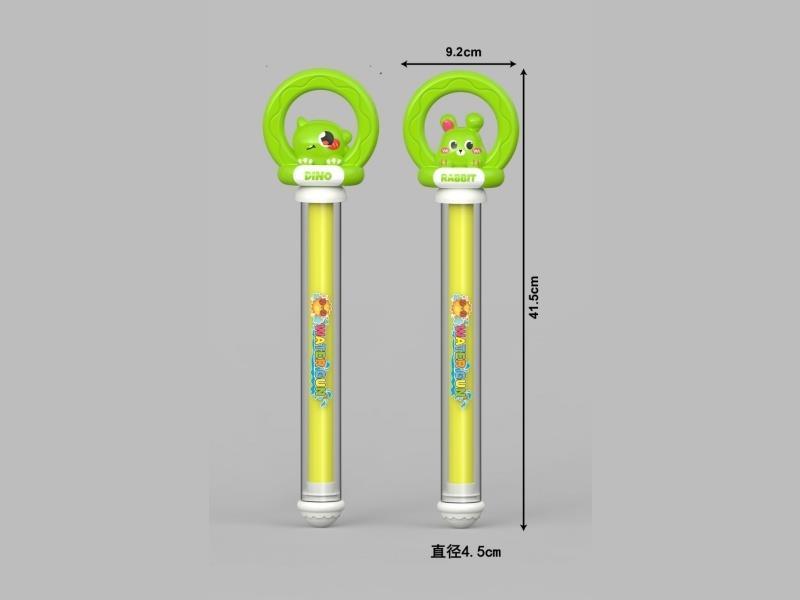 Dinosaur, Rabbit, Fireworks, Water Cannons, Green