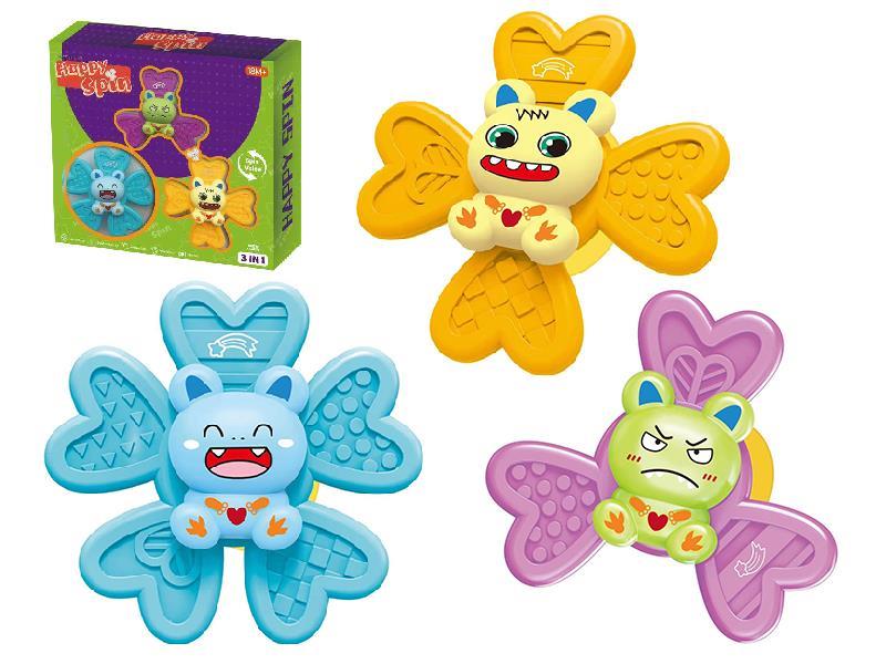 Cartoon Sucker Spinner Toy 3pcs