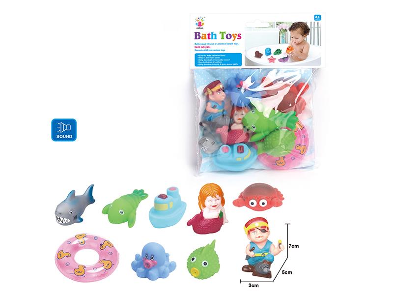 Cute Animals Kids Bath Toy Set