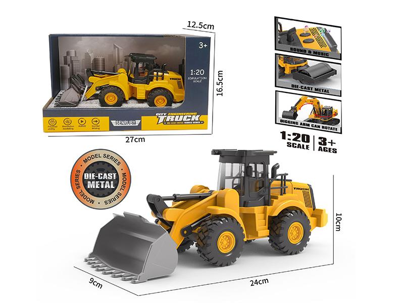 Friction Alloy 4-Wheel Bulldozer