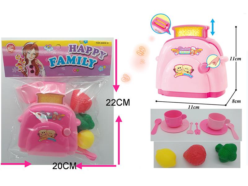 Bread Maker + Tea Set + Fruits