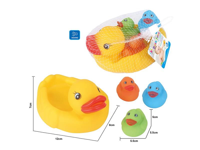 Cute Duck Kids Bath Toy Set