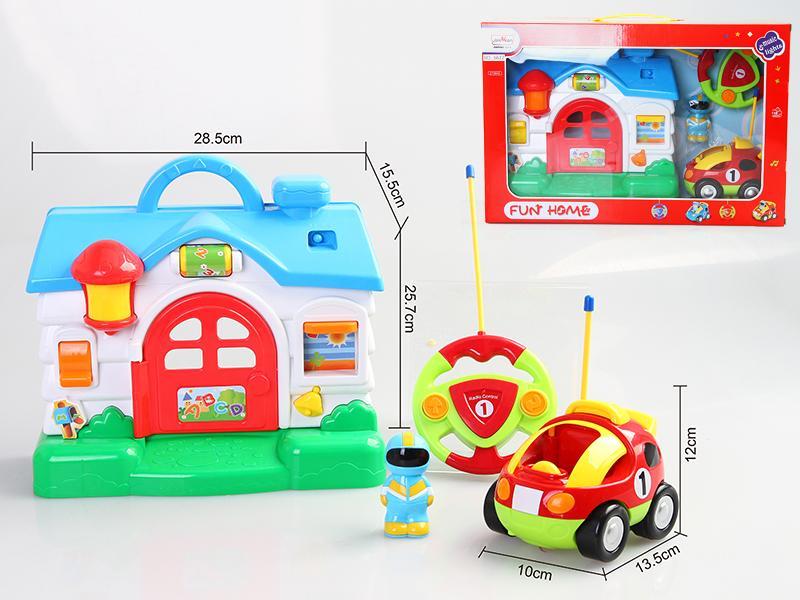 R/C Cartoon Race Car + House