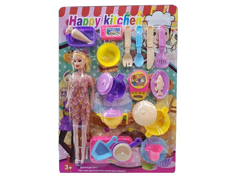 Kitchen Set + Doll