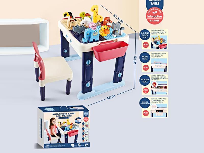 50PCS Multifunctional Learning Building Block Table (Upgraded Version)