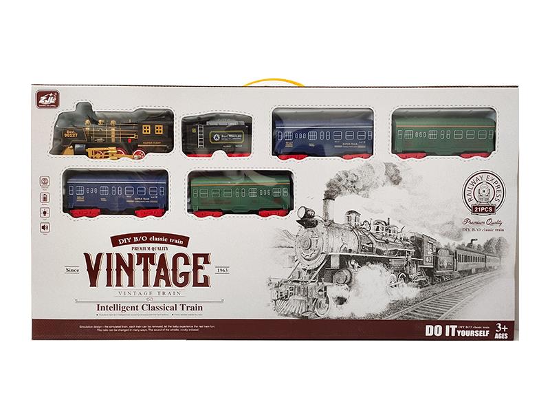 Retro Rail Train(Light + Sound)