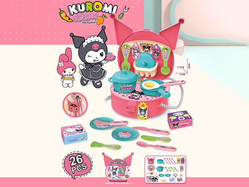 Kuromi Kitchen Shoulder Bag(26PCS)