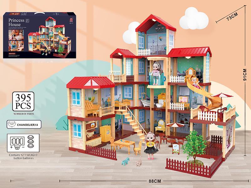 DIY Villa With Lights 395pcs