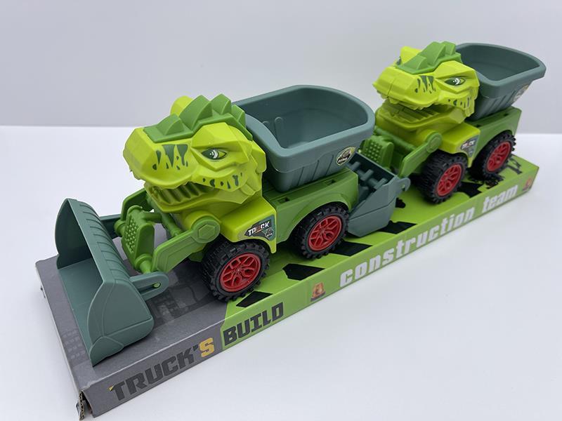 2 Slide Dinosaur Engineering Truck