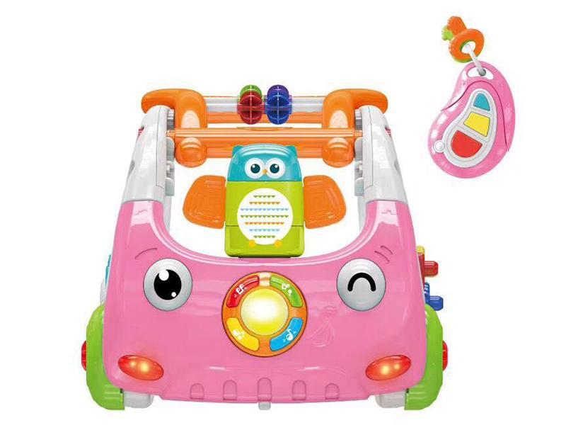 3-In-1 Remote Control Baby Walker(Pink)