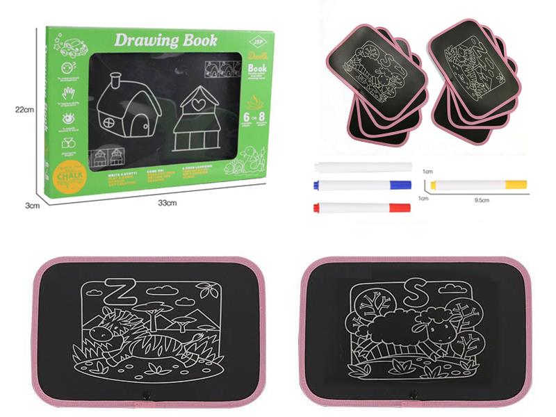 Children's Portable Rotating Graffiti Blackboard