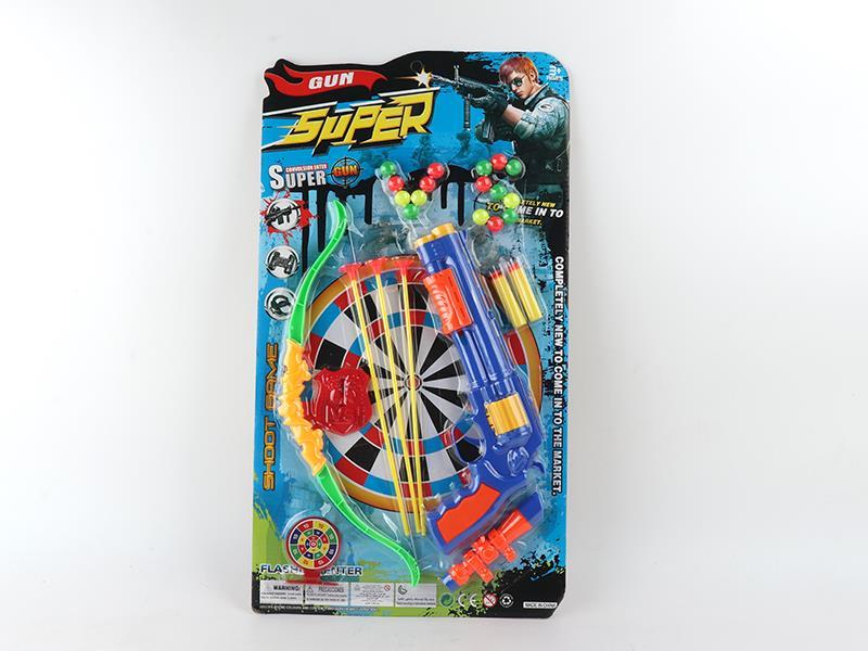 Single Revolver Soft Bullet Gun Bow And Arrow