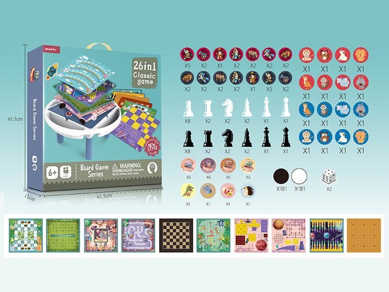 26 In 1 Board Game Table