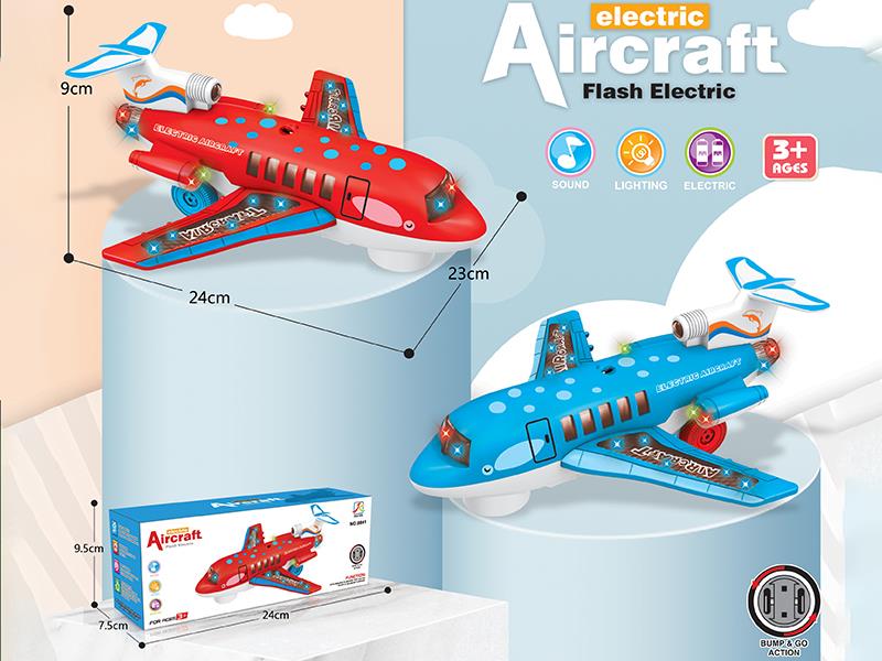 B/O Bump And Go Aircraft With Lights And Music