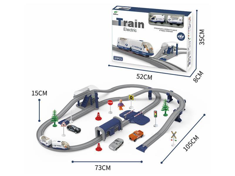 89PCS Blue Rail Car