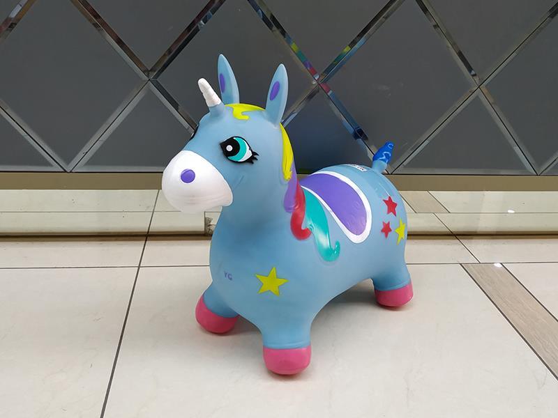 Inflatable Coloured Drawing Jumping Unicorn