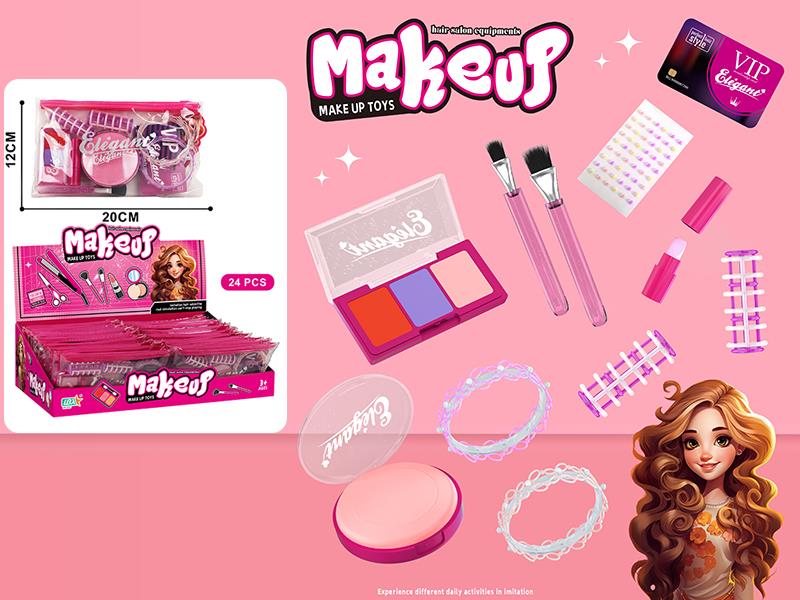 Hair Salon Equipments Make Up Toys Set 24pcs