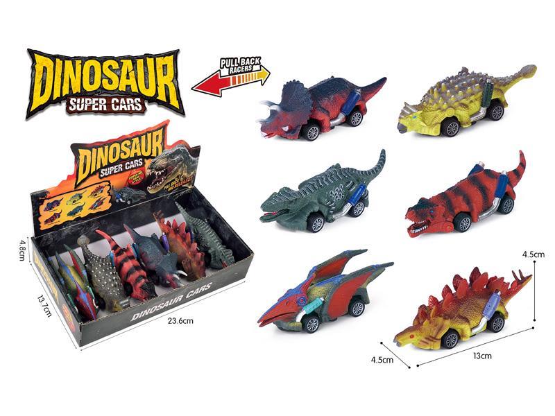 Pull Back Dinosaur Racing Car