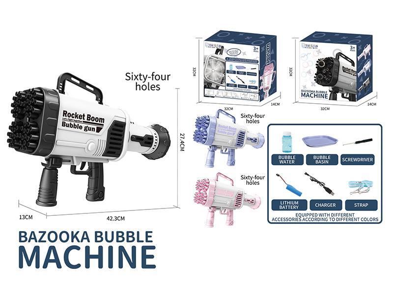 64 Holes Bazooka Bubble Machine