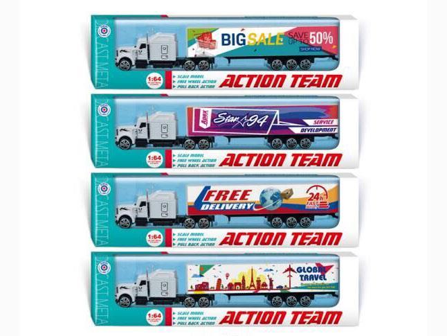 Sliding Long Tractor Alloy Container Truck