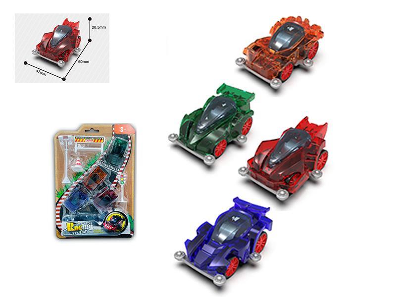 4WD Transparent Pull Back Car