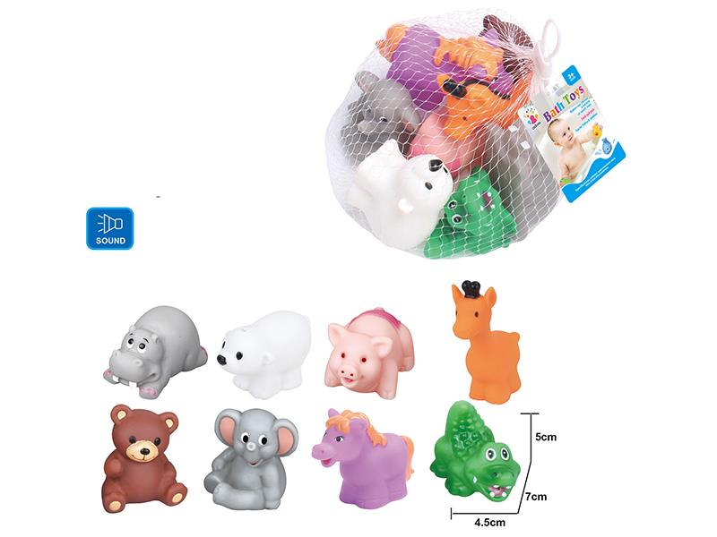 Cute Animals Kids Bath Toy Set