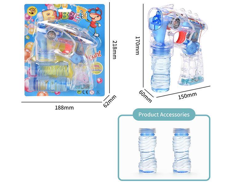 Transparent Bubble Gun With Light And Music