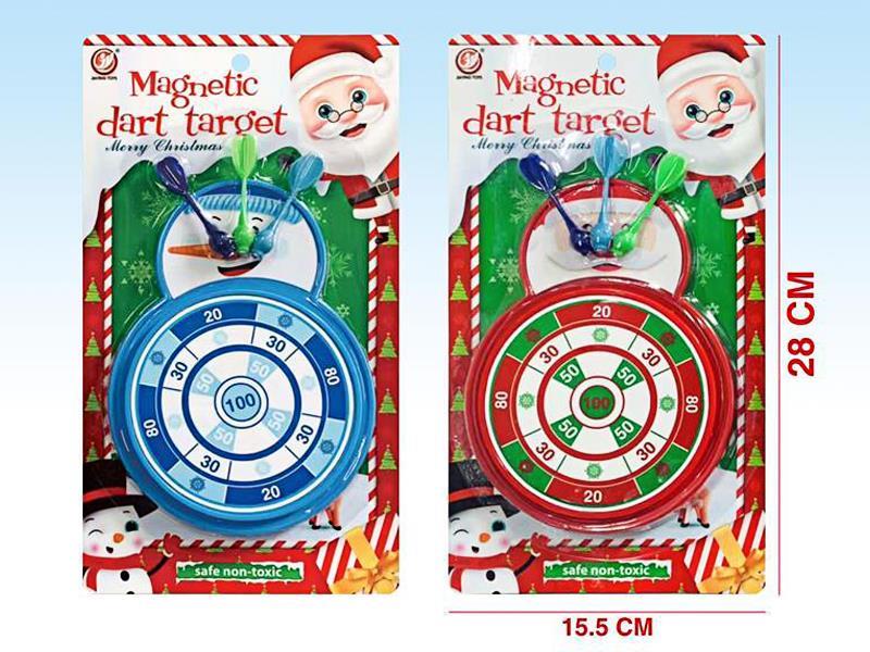 4 Inch Double-Sided Magnetic Target (Santa Claus And Snowman)