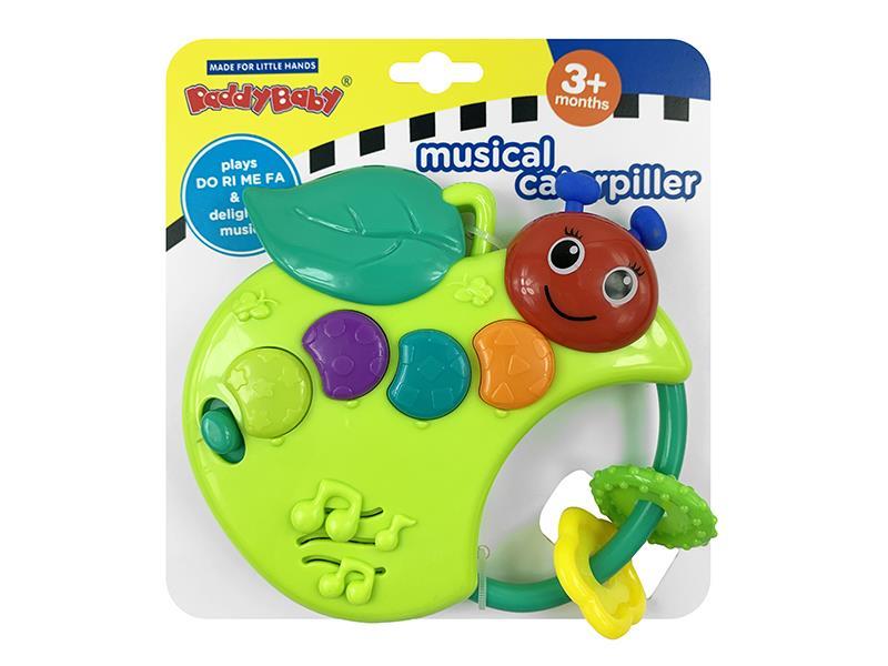 Baby Rattles Caterpillar With Light And Music