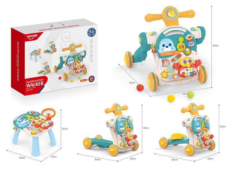4 In 1 Baby Walker + Game Table(Boy)