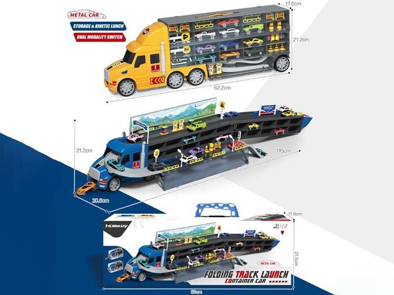 Slide Foldable Ejection Container Truck