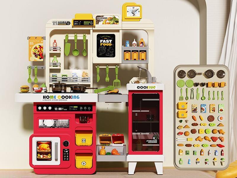 Kitchen Toy(Spray, Water, Sound And Lights)75pcs