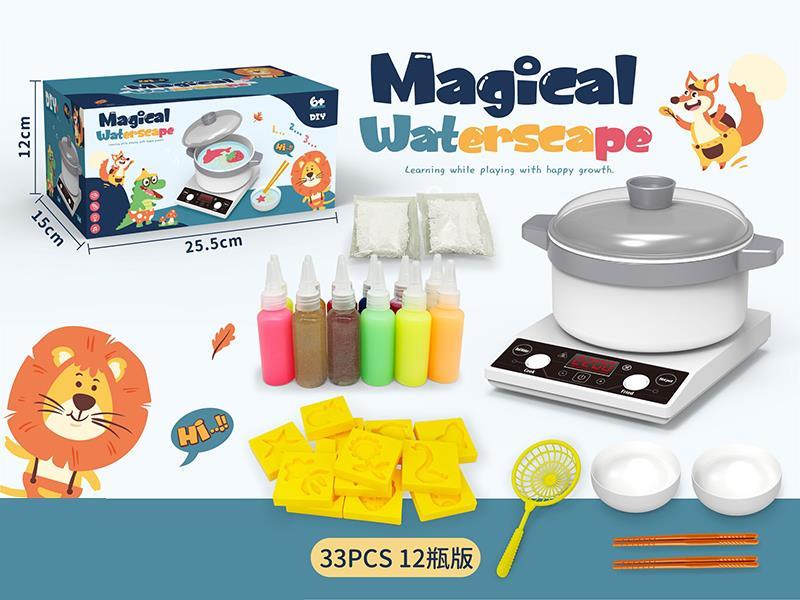 Magical Waterscape Induction Cooker Hot Pot DIY Set 33pcs