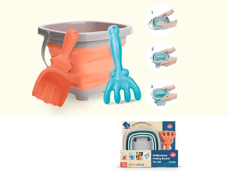 Fold Sand Bucket 3pcs