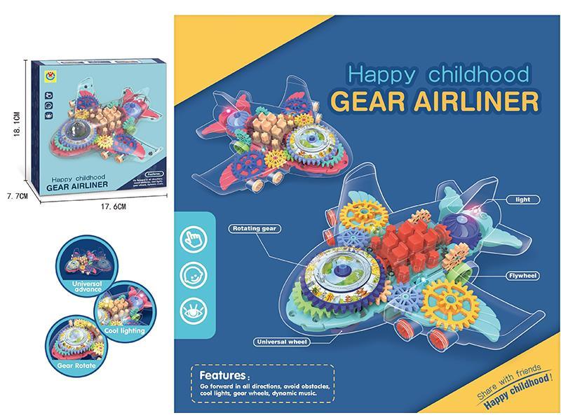 B/O Go And Bump Gear Airliner With Light And Music