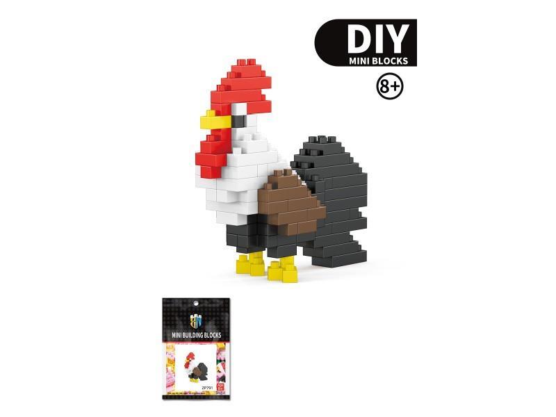 Rooster Building Blocks Animal Series 83PCS