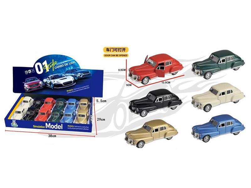 1:32 Cadillac Pull Back Alloy Vintage Car