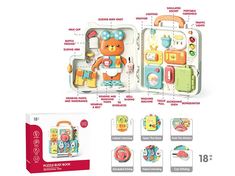 Puzzle Busy Book Educational Toys