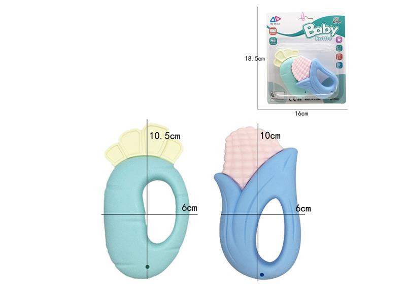 Carrot Corn Teether Bell 2pcs