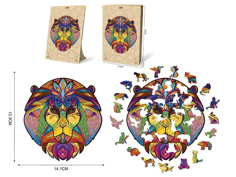 100pcs Wooden Puzzle - Lion