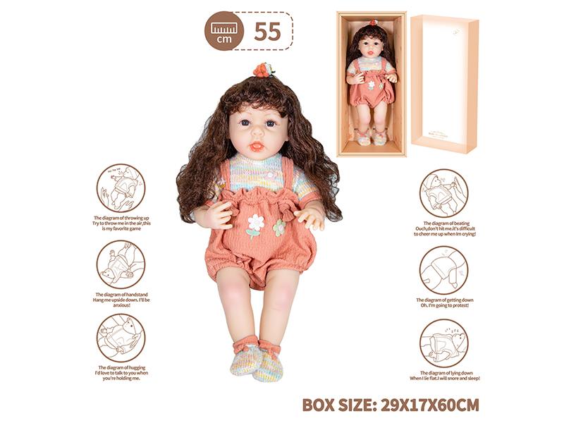 22" Simulation Baby Doll With 6-Direction Gravity Induction + Magnetic Pacifier