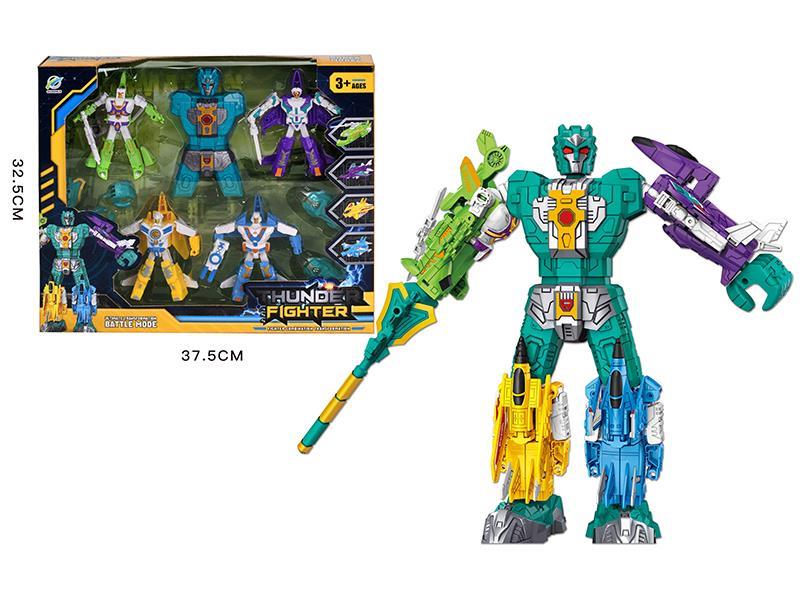 5 In 1 Transformation Aircraft Robot Toy