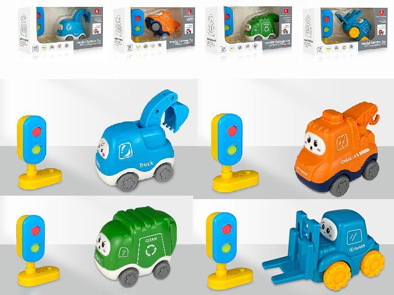 Friction Cartoon Engineering Truck Traffic Series