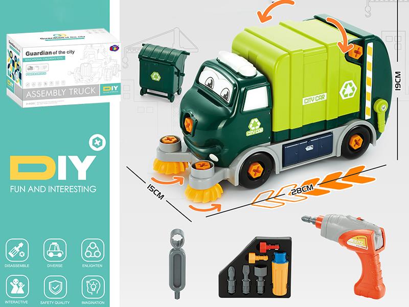 Electric Disassembly And Assembly Garbage Truck